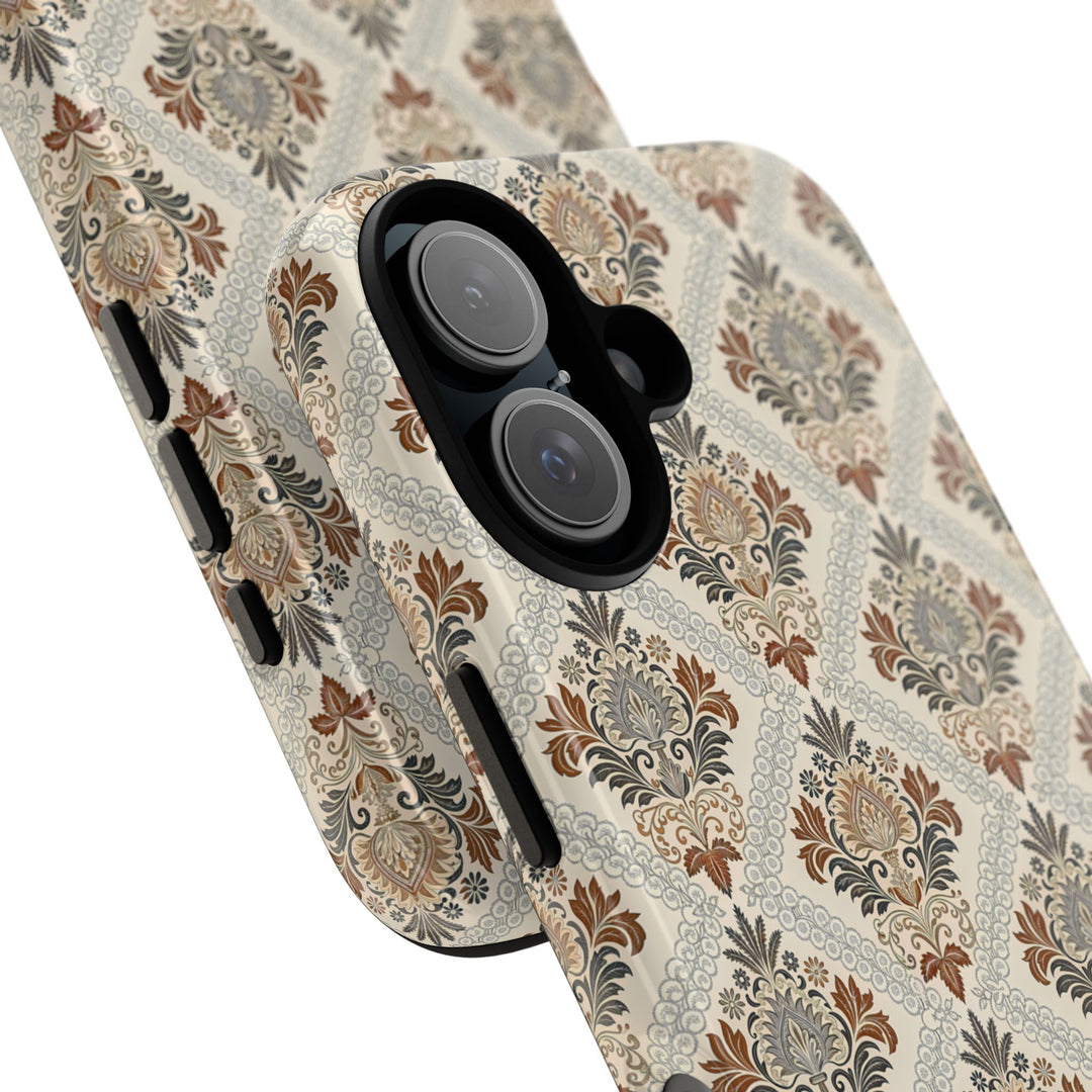 Modern Batik Pattern Tough Phone Cases Personalizable - Toile 3