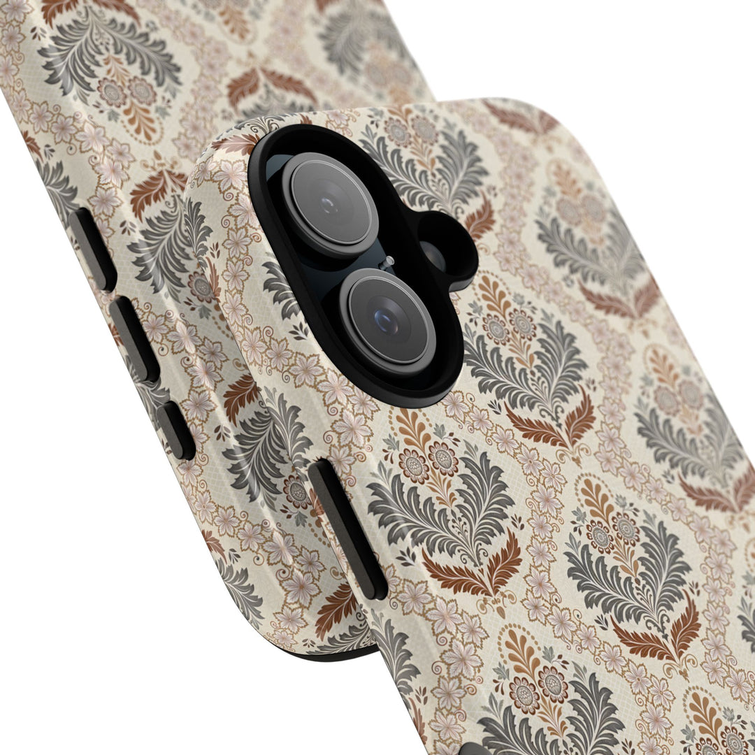 Modern Batik Pattern Tough Phone Cases Personalizable - Toile 1