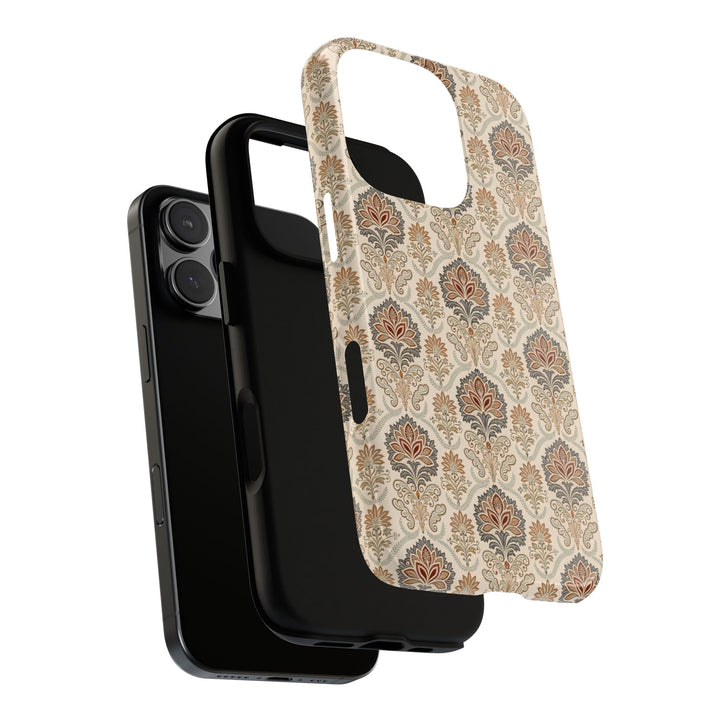 Modern Batik Pattern Tough Phone Cases Personalizable - Toile 11