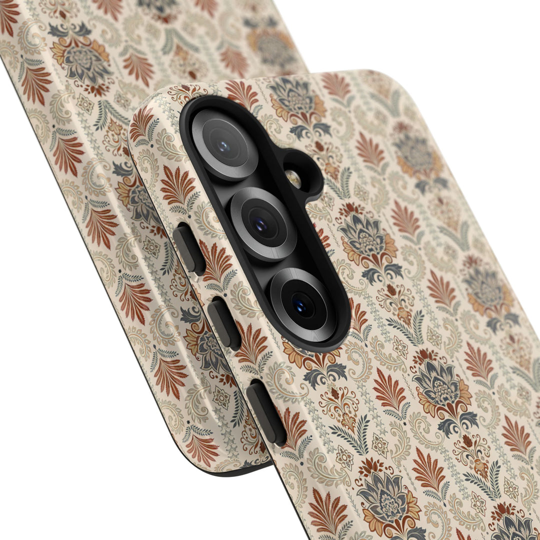 Modern Batik Pattern Tough Phone Cases Personalizable - Toile 2