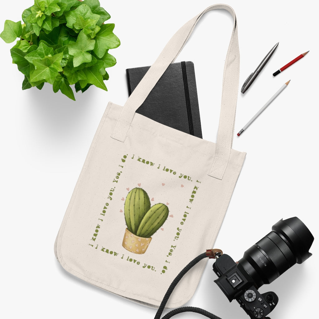 Love Grows Organic Canvas Tote
