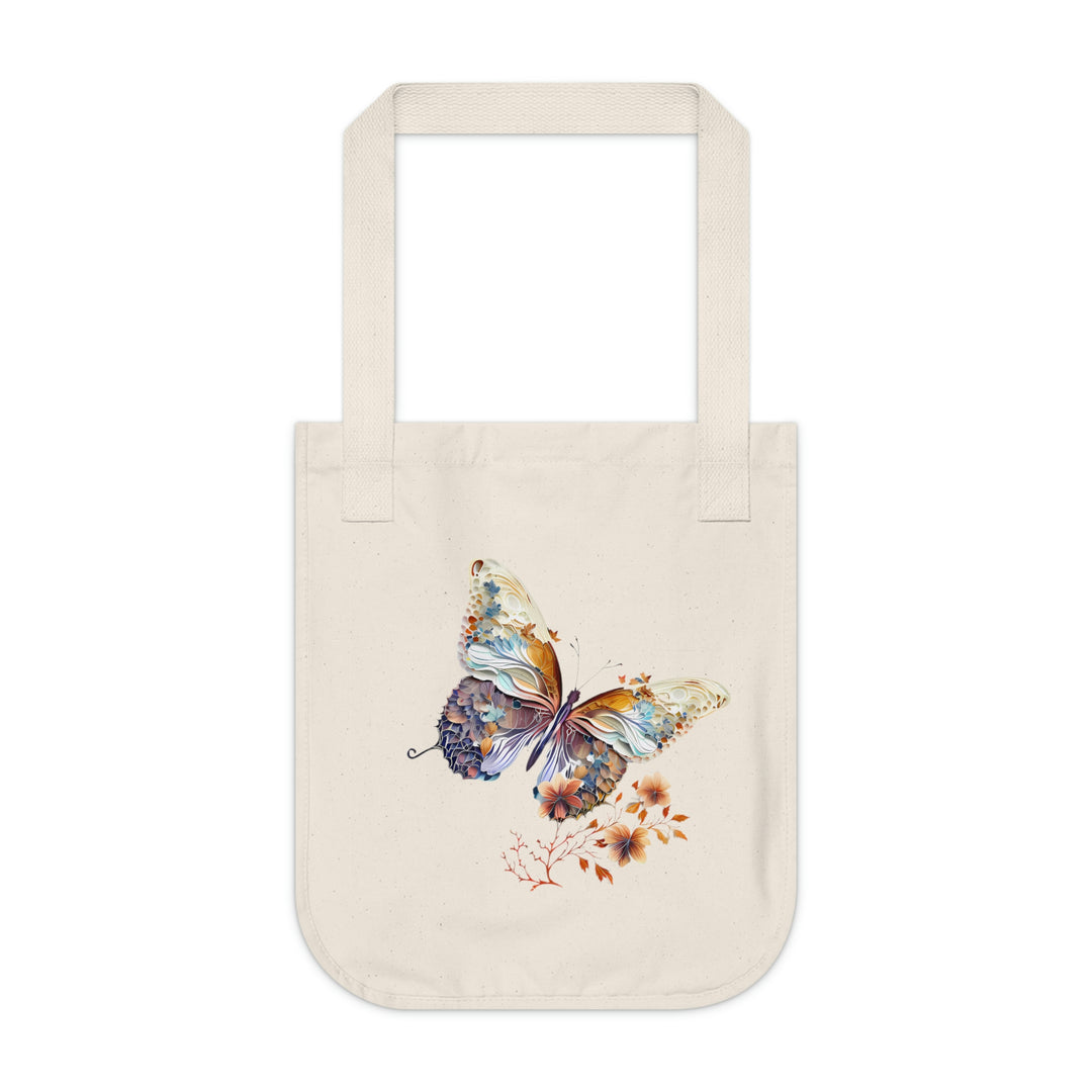 Butterfly In The Meadow Organic Canvas Tote