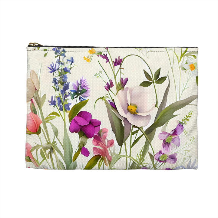 Early Spring Flower Garden Accessory Pouch