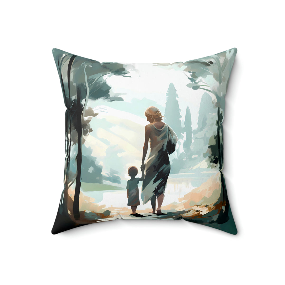 Mother You're The World Square Pillow