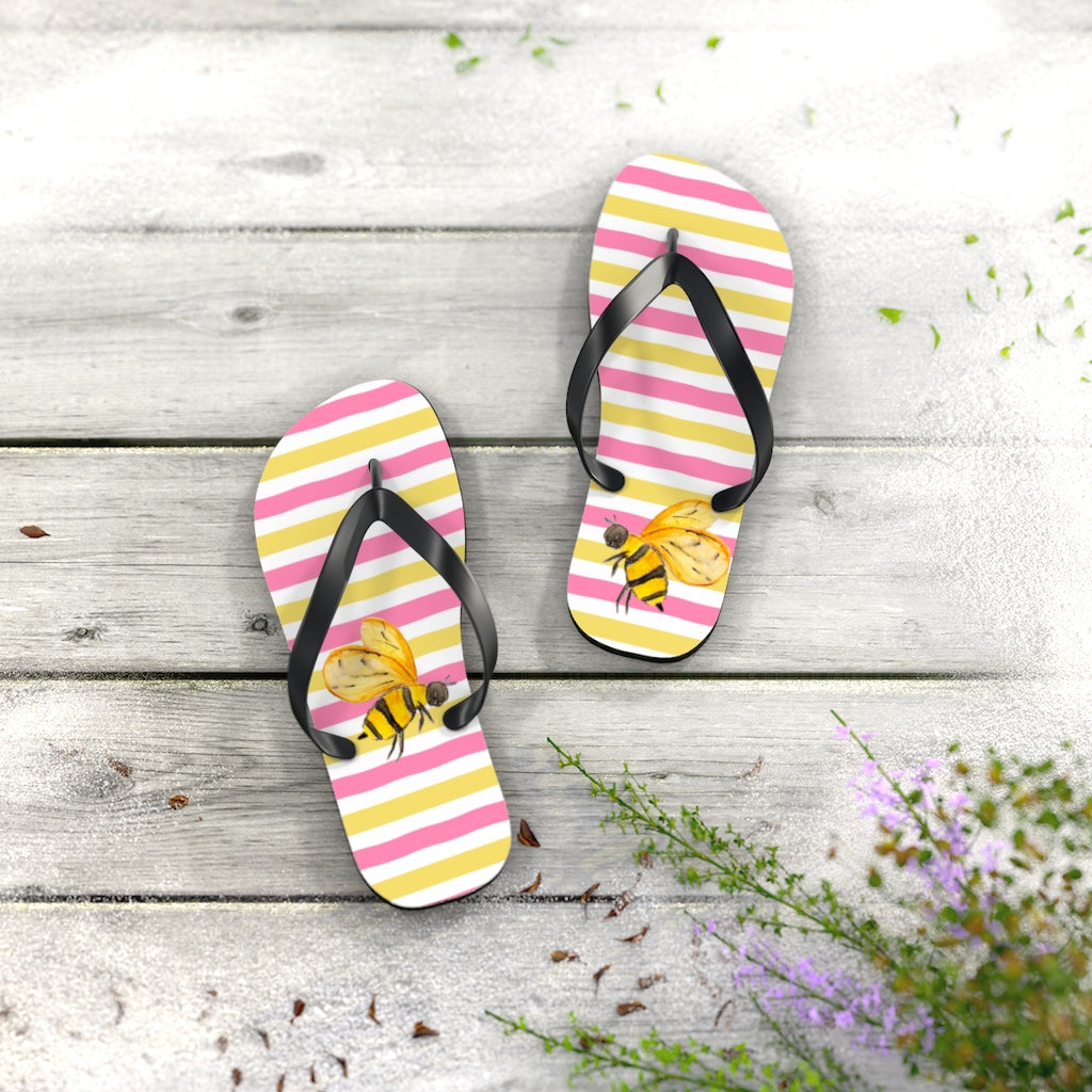 Sweet Bees Flip Flops