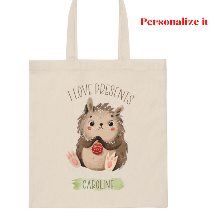 I Love Presents Lightweight Canvas Tote Bag
