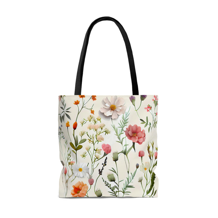 Happy Spring Flower Tote Bag
