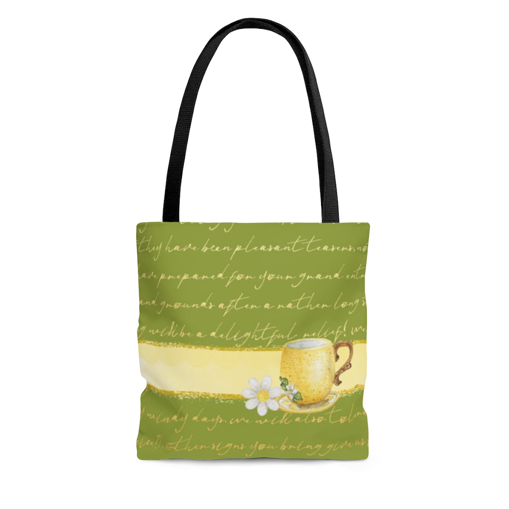 Summer Green Lemonade Tote Bag