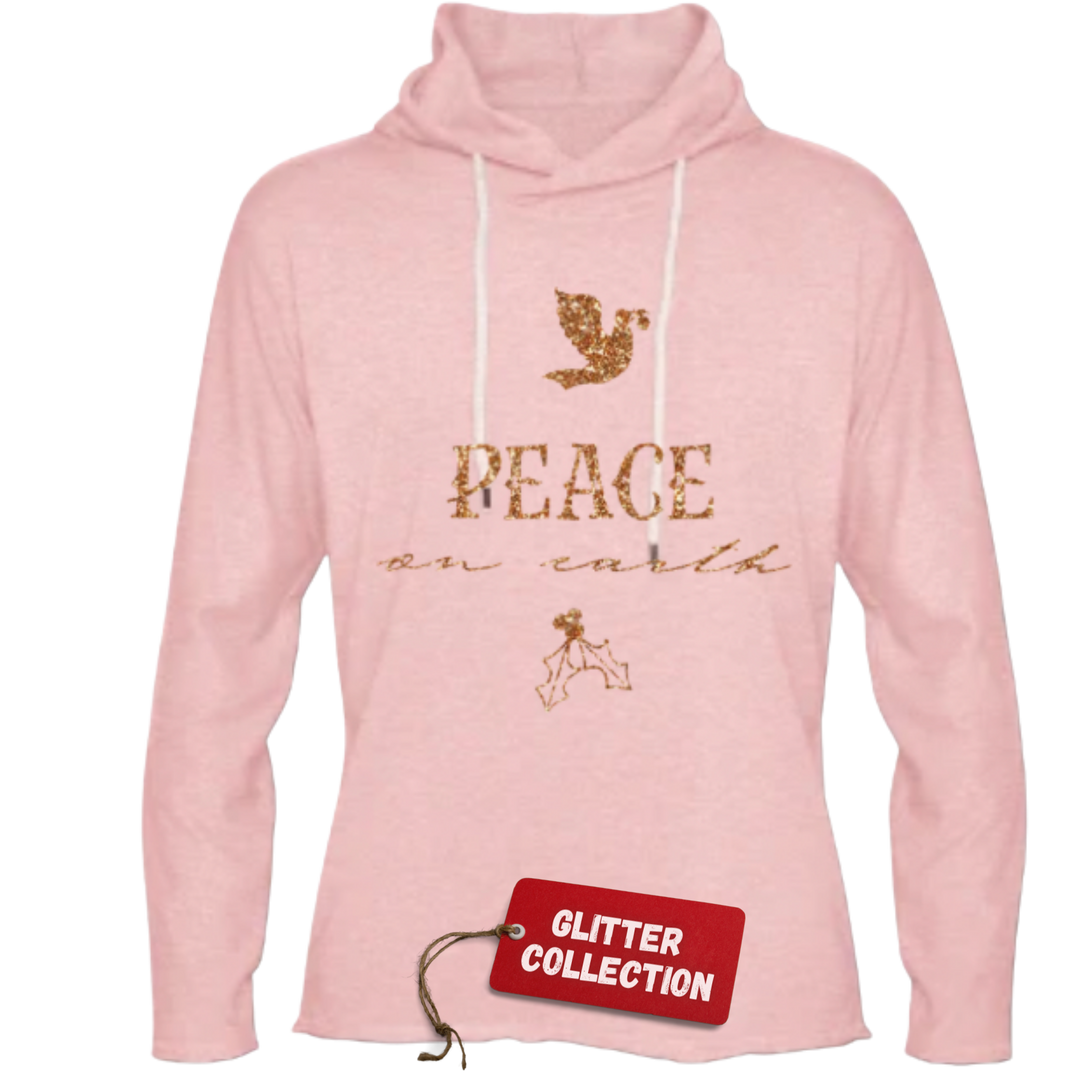 Peace On Earth Lightweight Terry Hoodie
