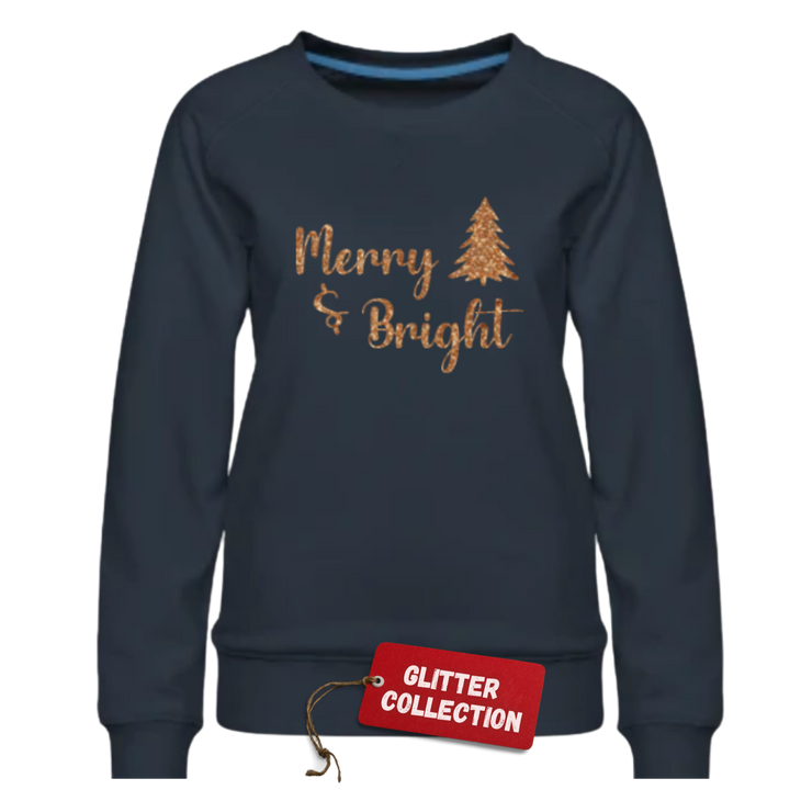 Merry And Bright Women’s Premium Sweatshirt