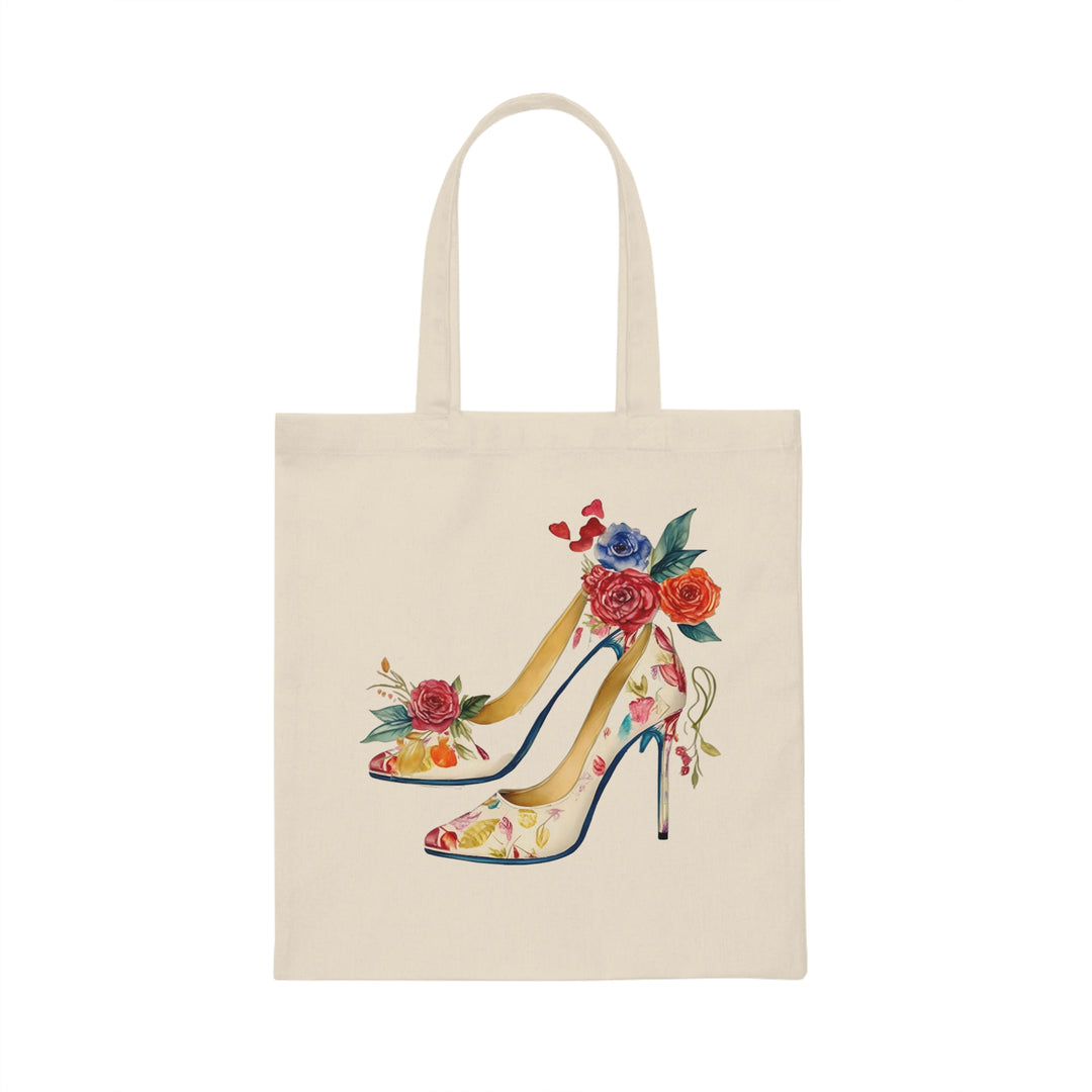 Elegant Garden Stilettos Lightweight Canvas Tote Bag