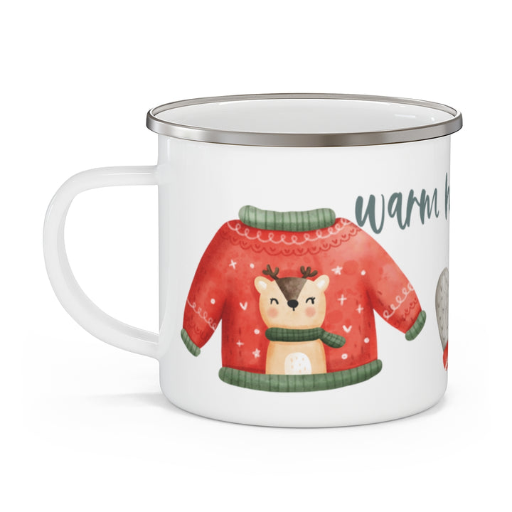 Warm Holiday Enamel Mug