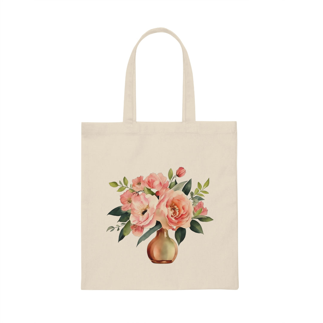 Blooming Blush In A Vase Lightweight Canvas Tote Bag