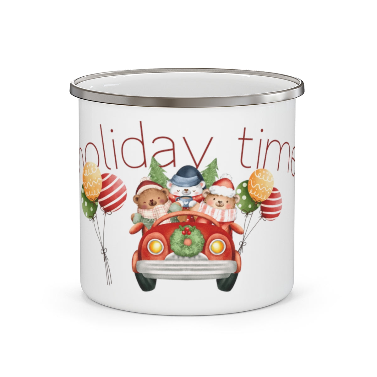 Holiday Time Enamel Mug