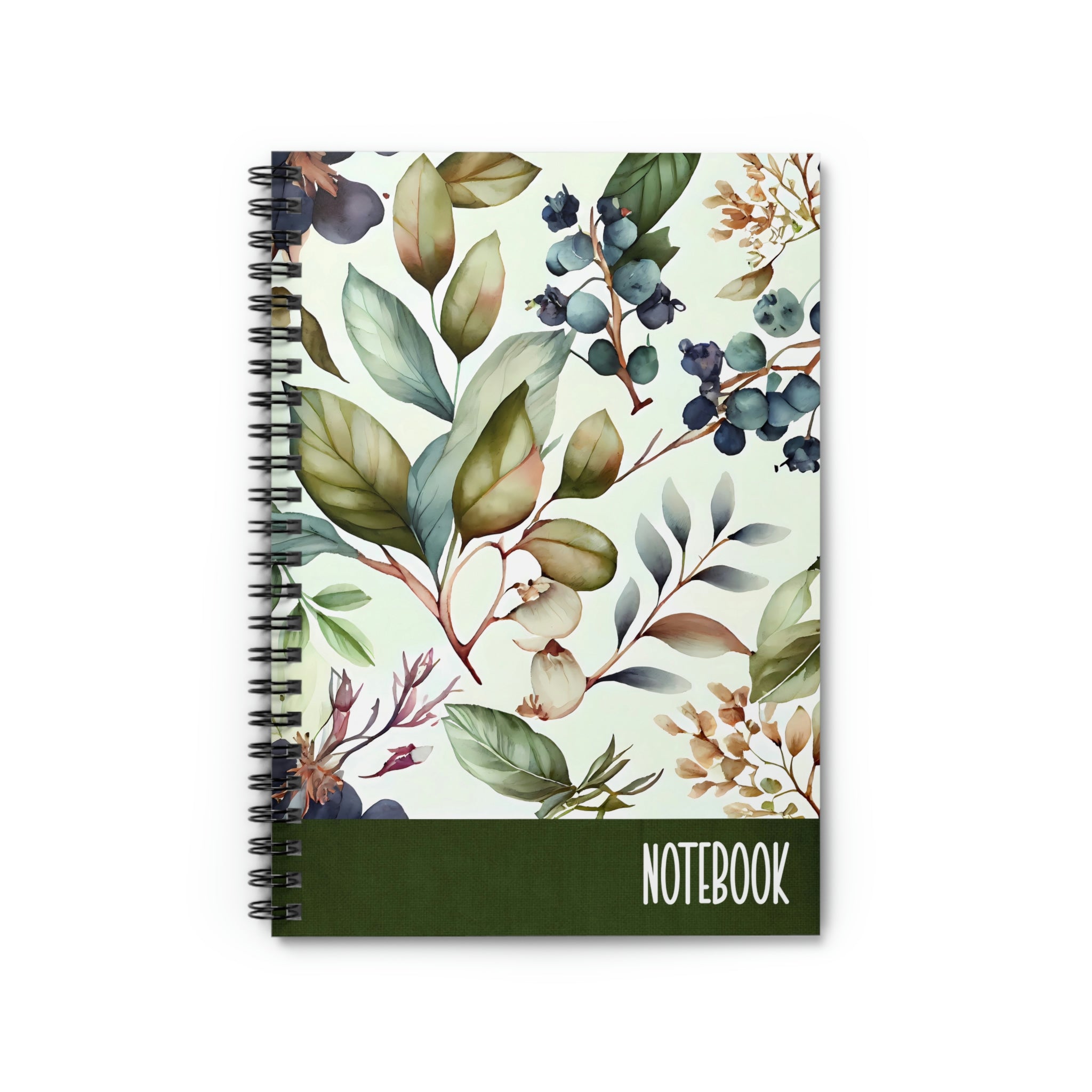 Botanical Spring Meadow Spiral Notebook - Ruled Line