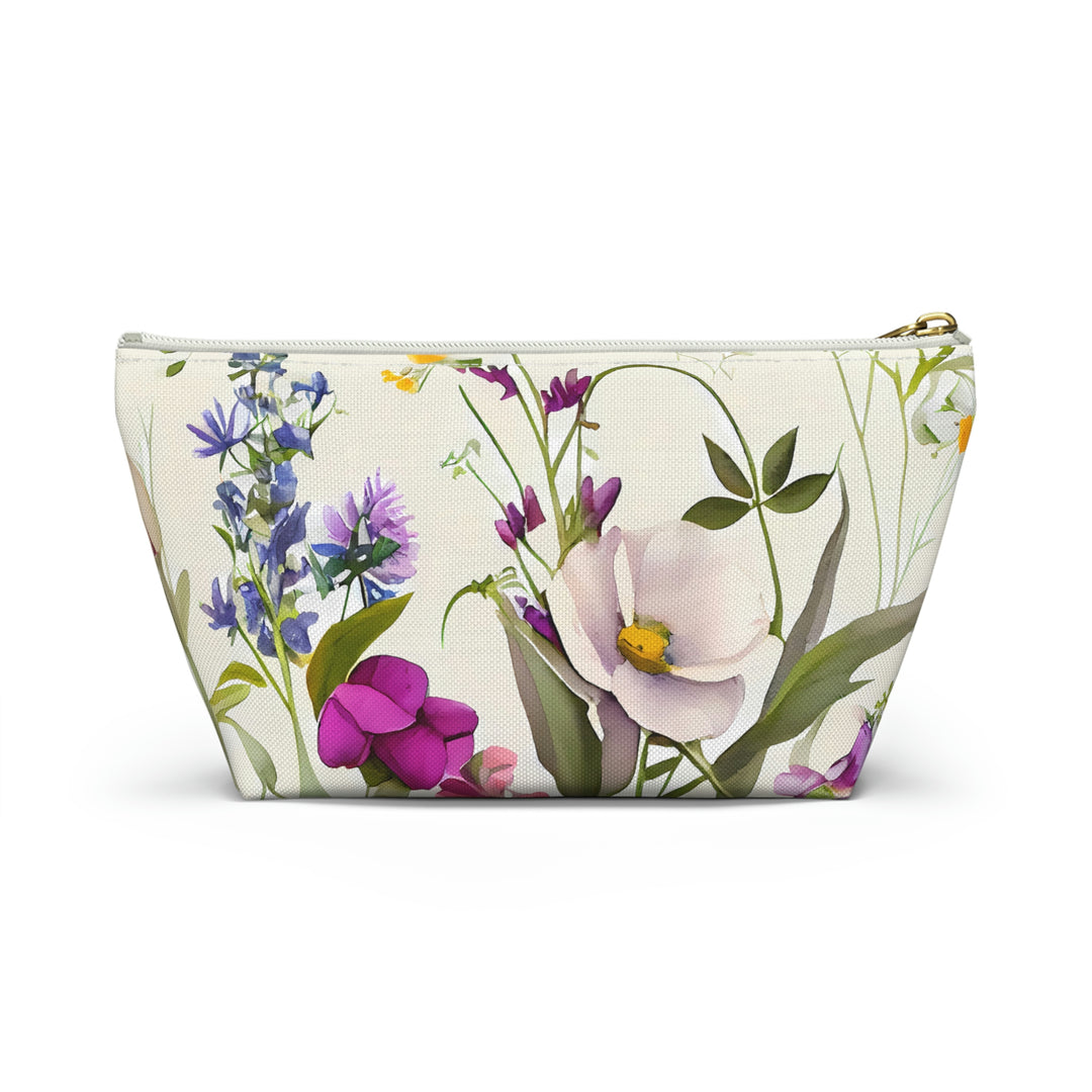 Early Spring Flower Garden Cosmetic Pouch