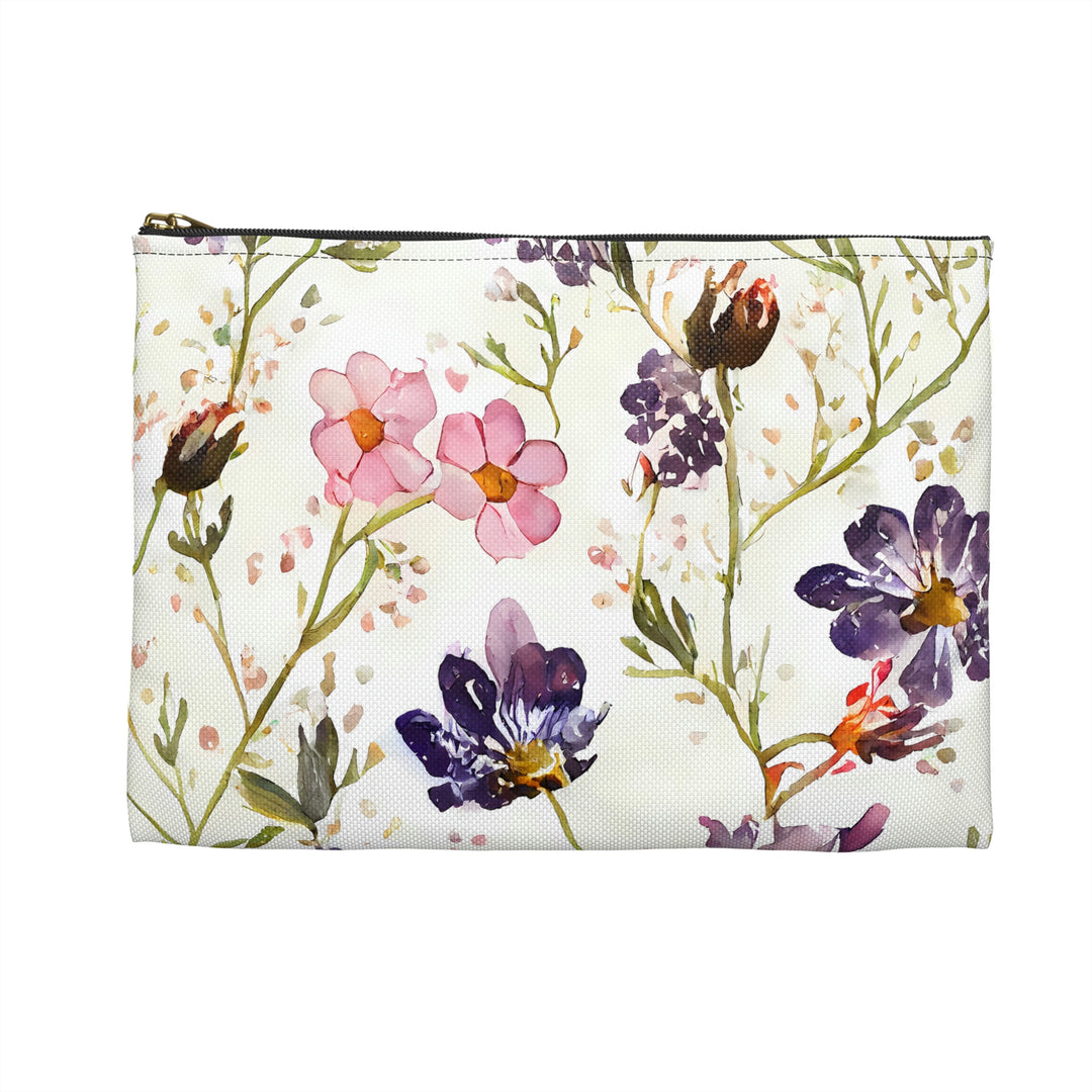 Spring Morning Flower Accessory Pouch