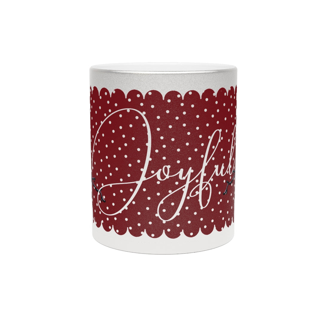Joyful Snowman Metallic Holiday Mug