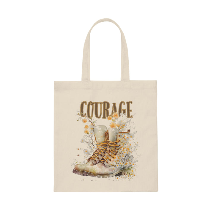 Courage On My Boots Lightweight Canvas Tote Bag