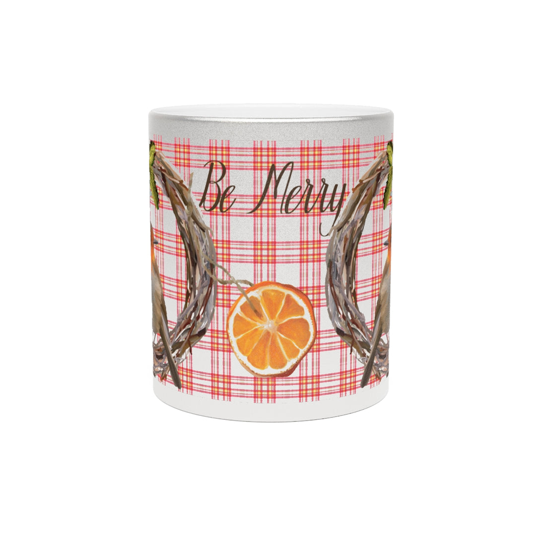 Be Merry Metallic Holiday Mug