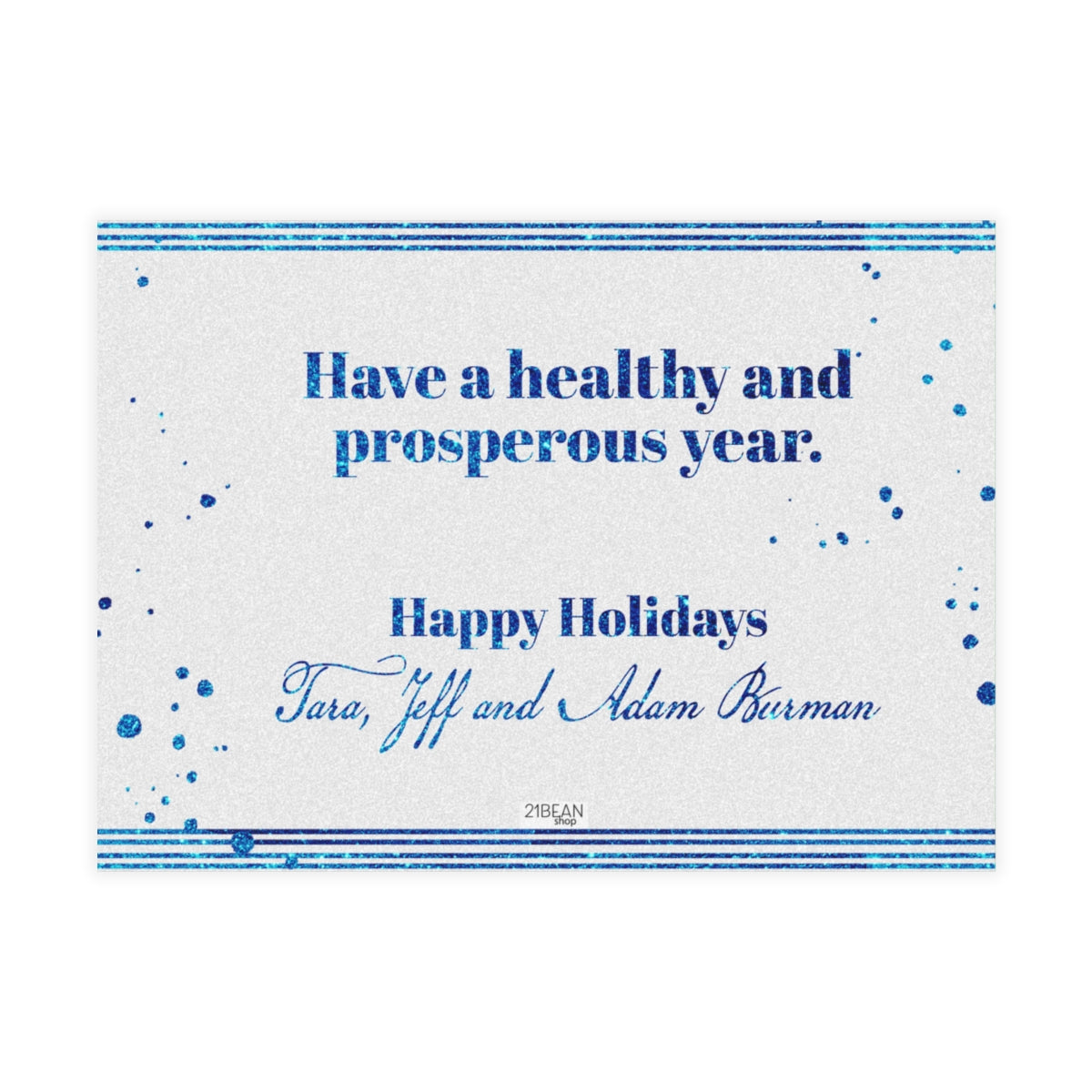 Healthy and Prosperous Year Greeting Cards