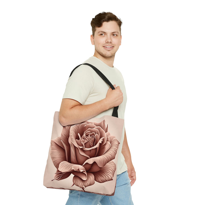 Dusty Rose Intricate Bloom Tote Bag