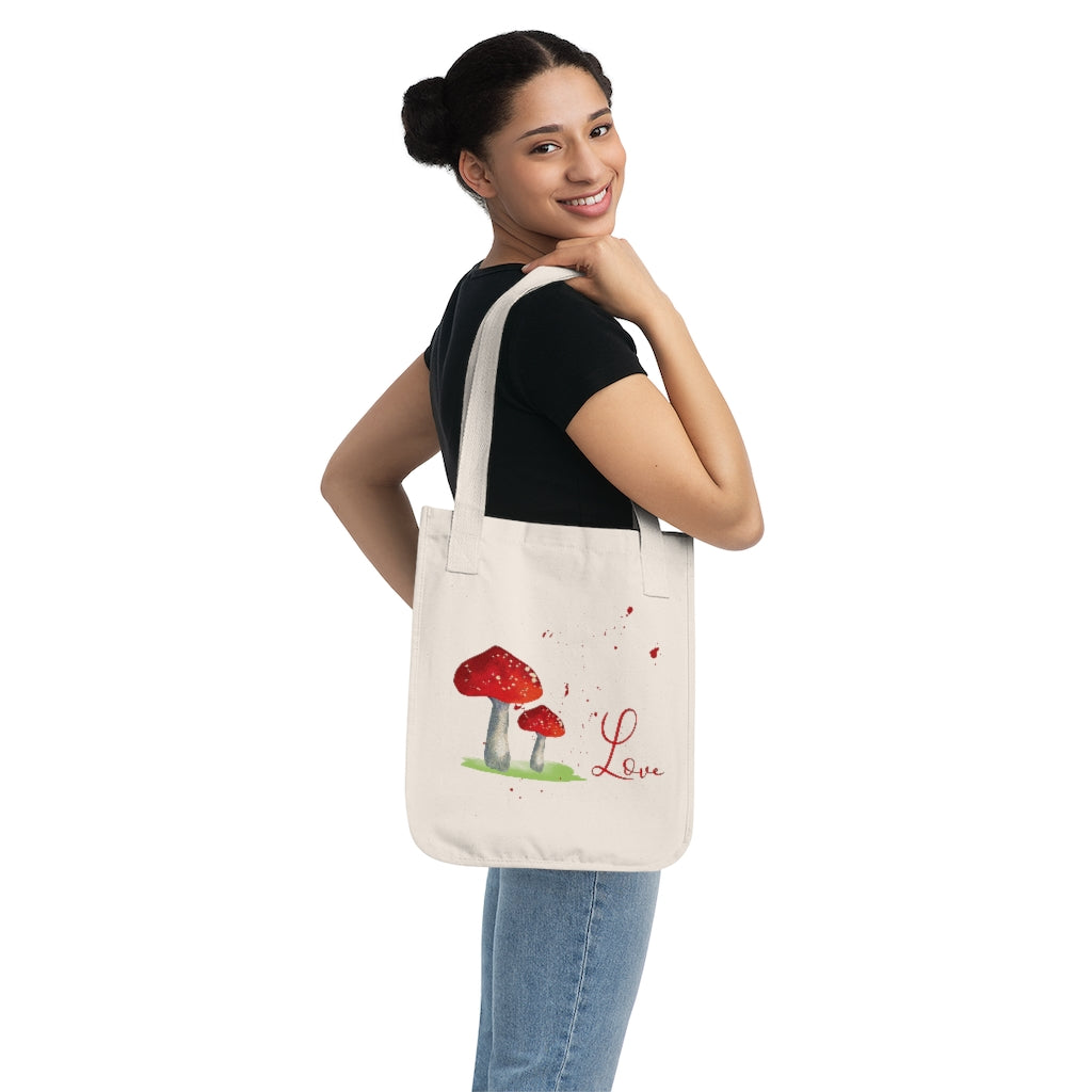 Love Blossomed Organic Canvas Tote