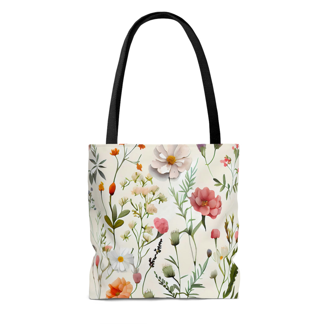 Happy Spring Flower Tote Bag