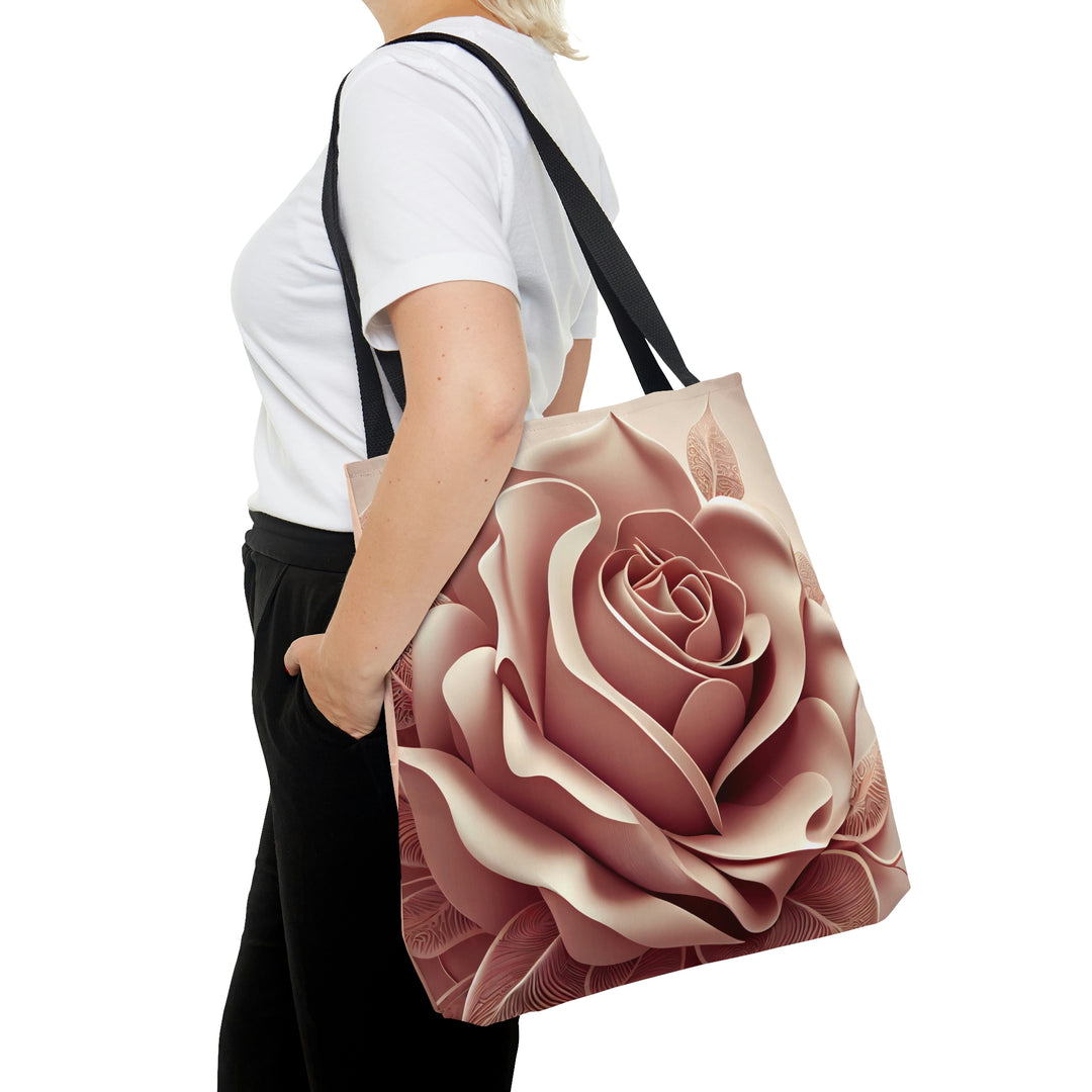 Dusty Rose Full Bloom Tote Bag