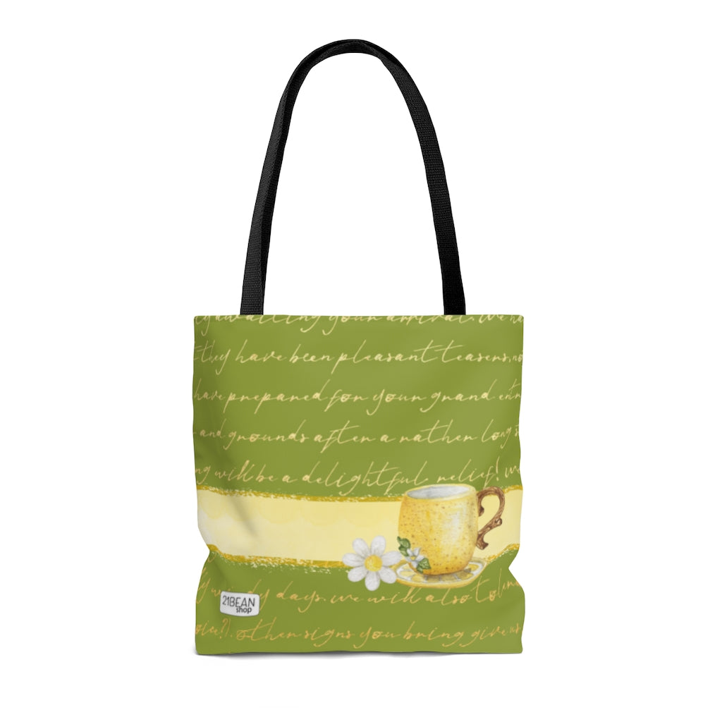Summer Green Lemonade Tote Bag
