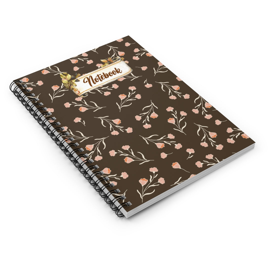 Rustic Cottage Fall Spiral Notebook