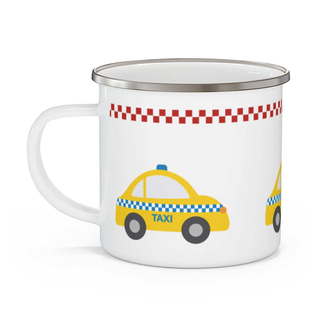 Yellow Cab Enamel Mug