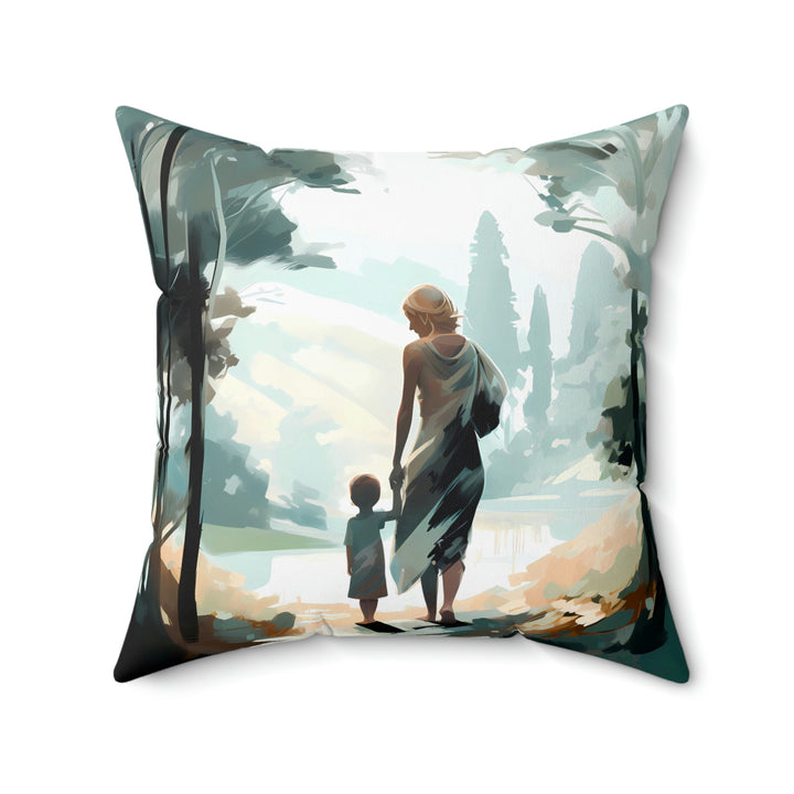 Mother You're The World Square Pillow