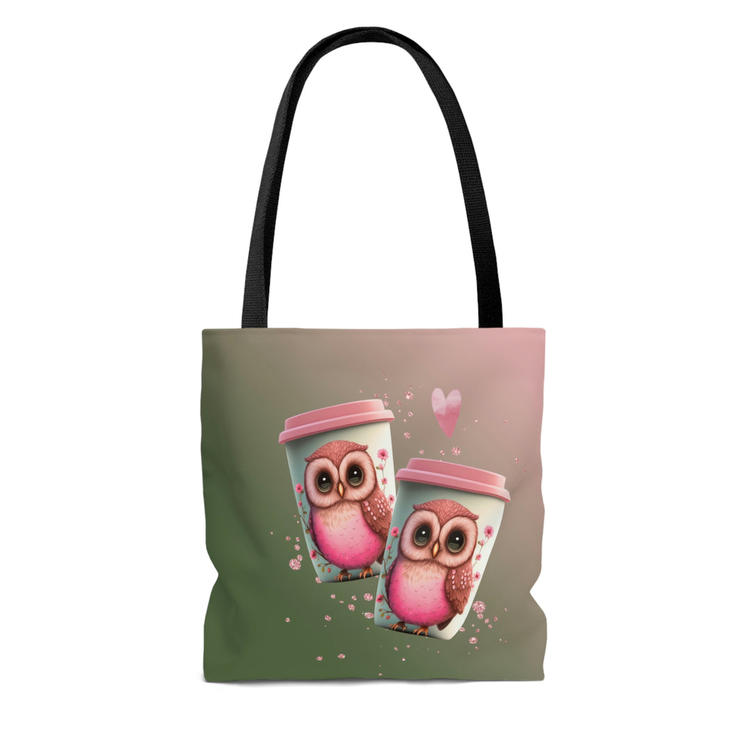 Two Owls One Heart Tote Bag