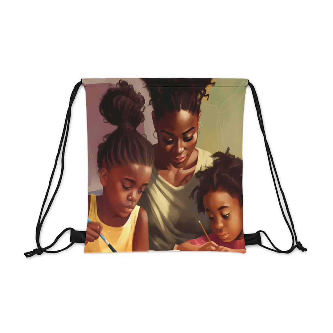 Mother's Love For Their Children Outdoor Drawstring Bag