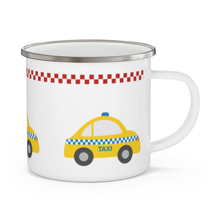 Yellow Cab Enamel Mug