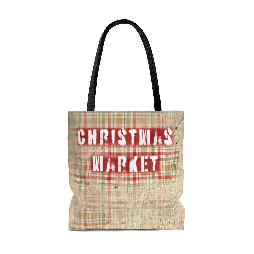 Christmas Market Holiday Tote Bag