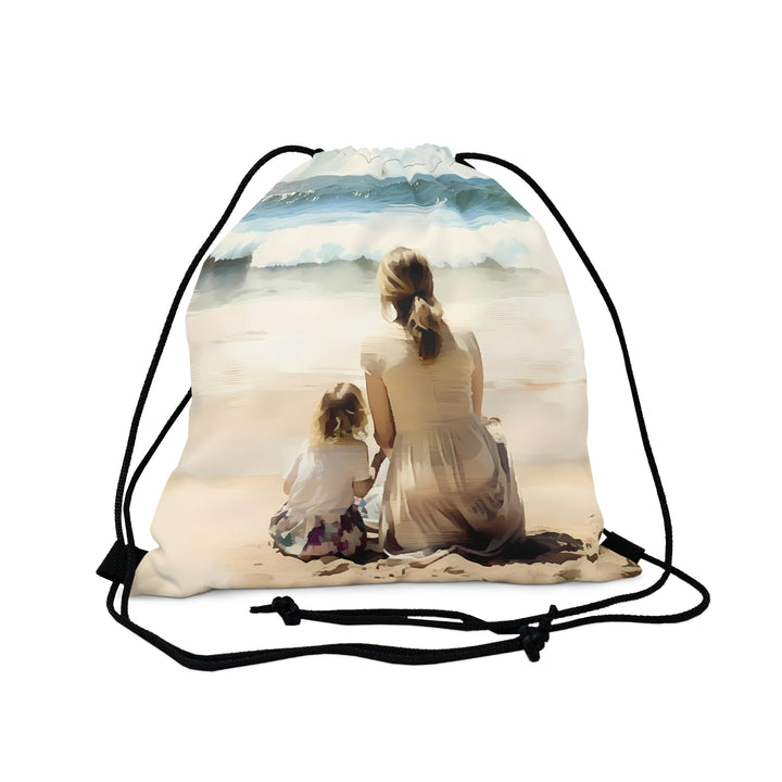 Mother's Love Is The Beacon Outdoor Drawstring Bag