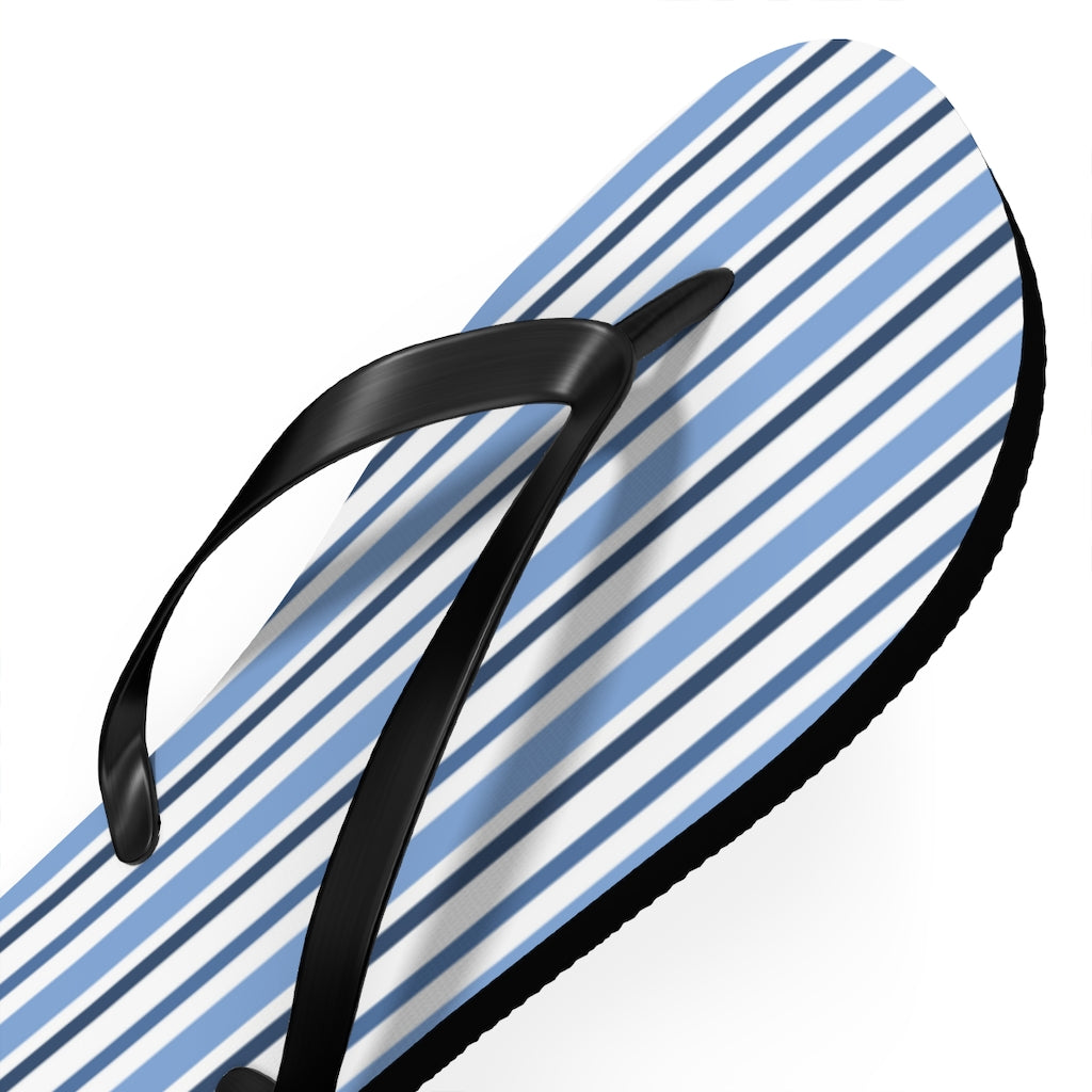 Blue Stripes Flip Flops