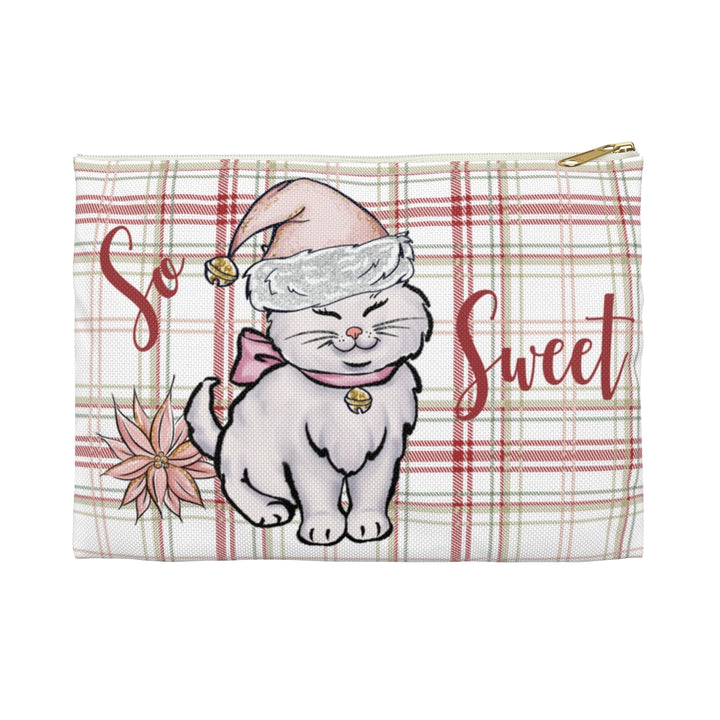 Sweet Holiday Kitty Accessory Pouch