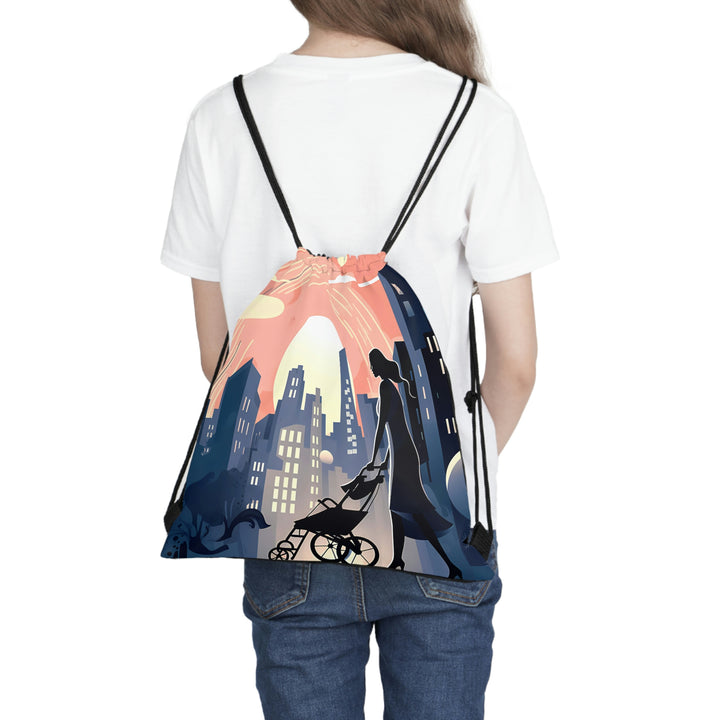 Big Dreams City Mom Outdoor Drawstring Bag