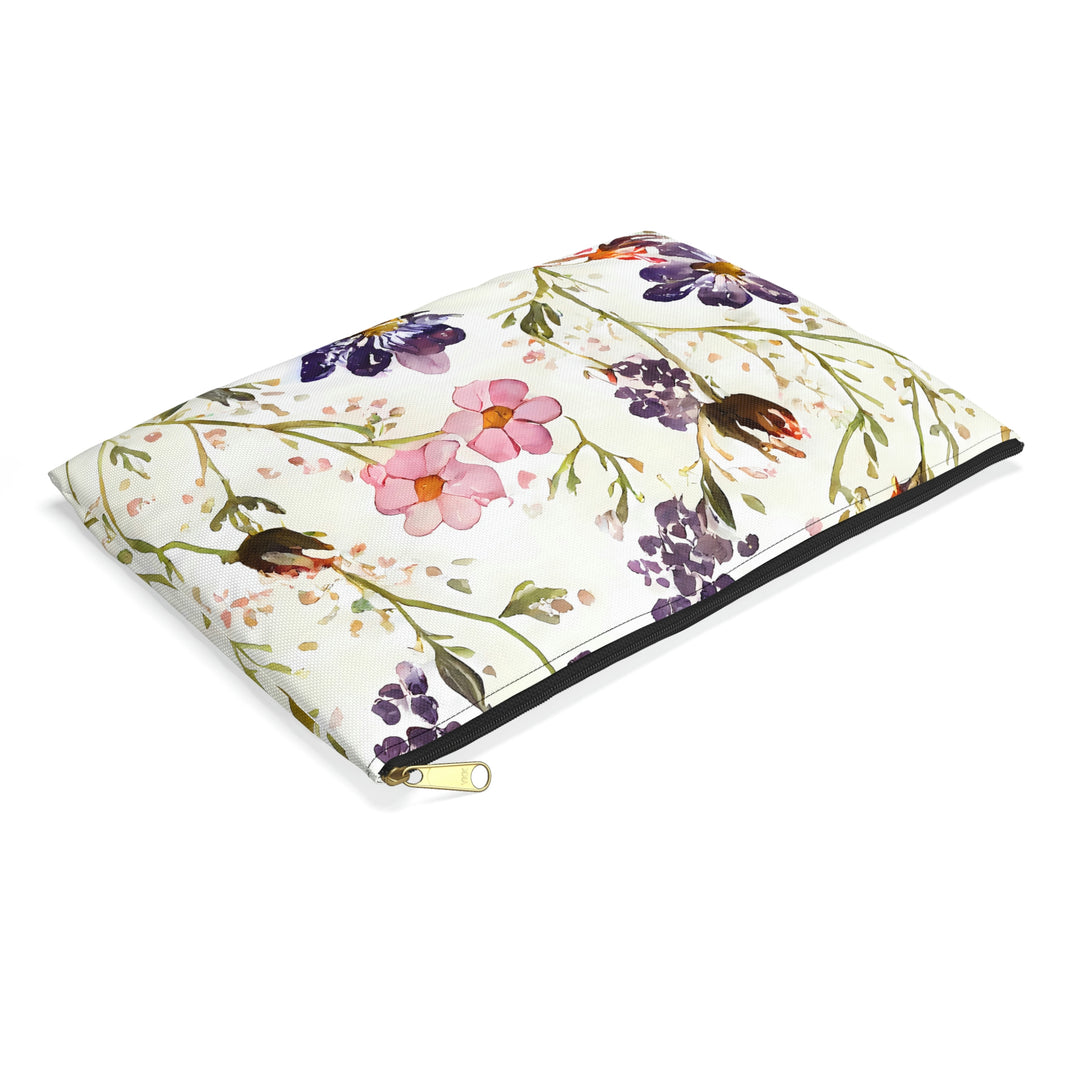 Spring Morning Flower Accessory Pouch