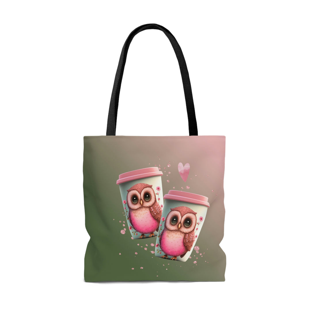 Two Owls One Heart Tote Bag