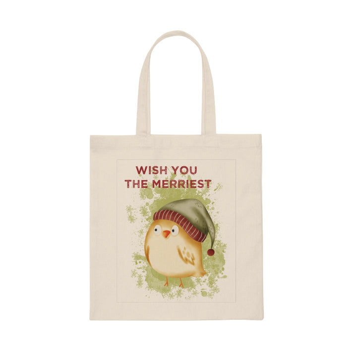 Wish You The Merriest Lightweight Canvas Tote Bag
