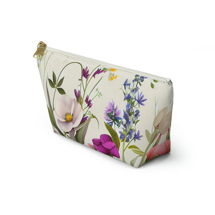 Early Spring Flower Garden Cosmetic Pouch