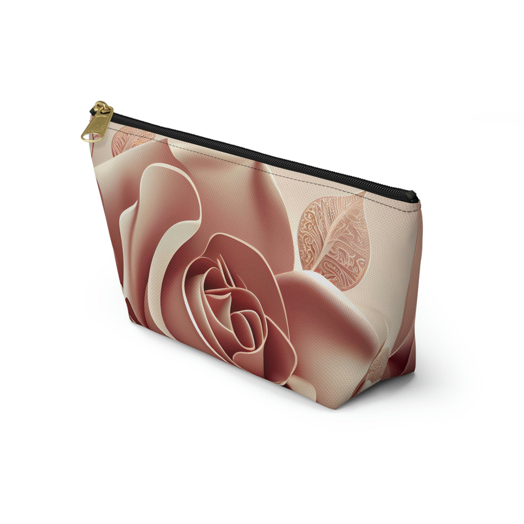 Dusty Rose Full Bloom Cosmetic Pouch