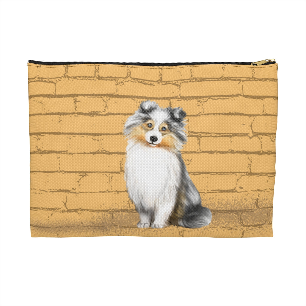 Collie In The City Versatile Pouch