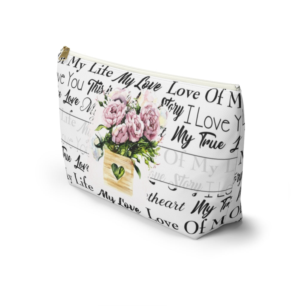 Spring Bouquet Accessory Pouch