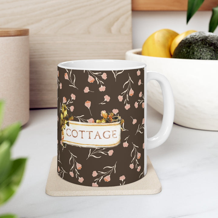 Rustic Cottage Ceramic Mug