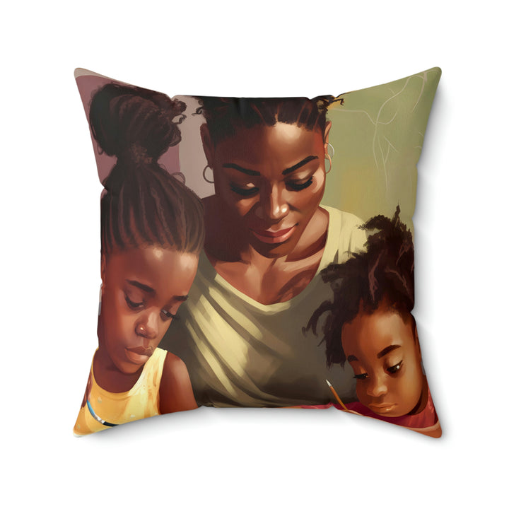 Mother's Love For Their Children Square Pillow